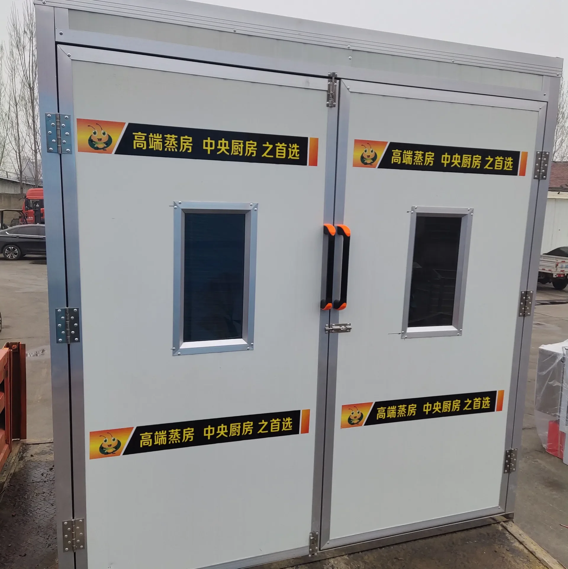 steamed bread wake-up box double door for 72 plate wake-up room food fermentation box Wall Mounted Spacious Interior