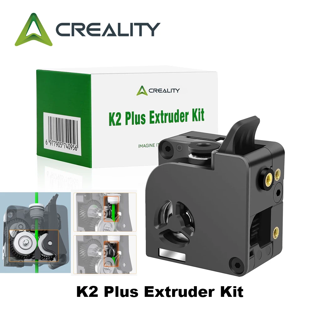 

Creality Original K2 Plus Extruder Kit 6.25:1 Reduction Ratio K2 Plus Combo Dual Gears Extrusion Kit 3D Printer Extruder Part