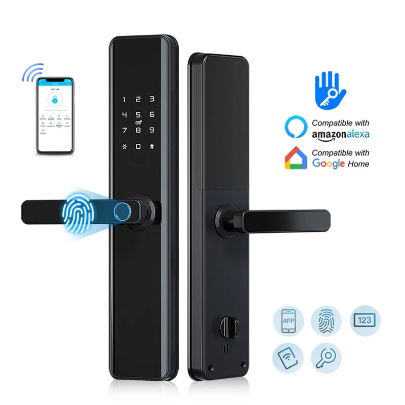 

TTLock Smart Fingerprint Door Lock Biometric Digital Electronic Door Lock Unlocking Keyless Fingerprint Door Lock