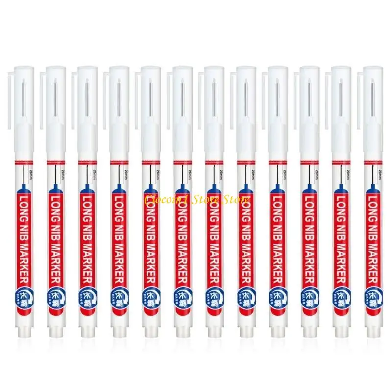 

A3PC 12x Multi-purpose Deep Hole Marker Pen Oil-based Tile Marker for Home Decoration
