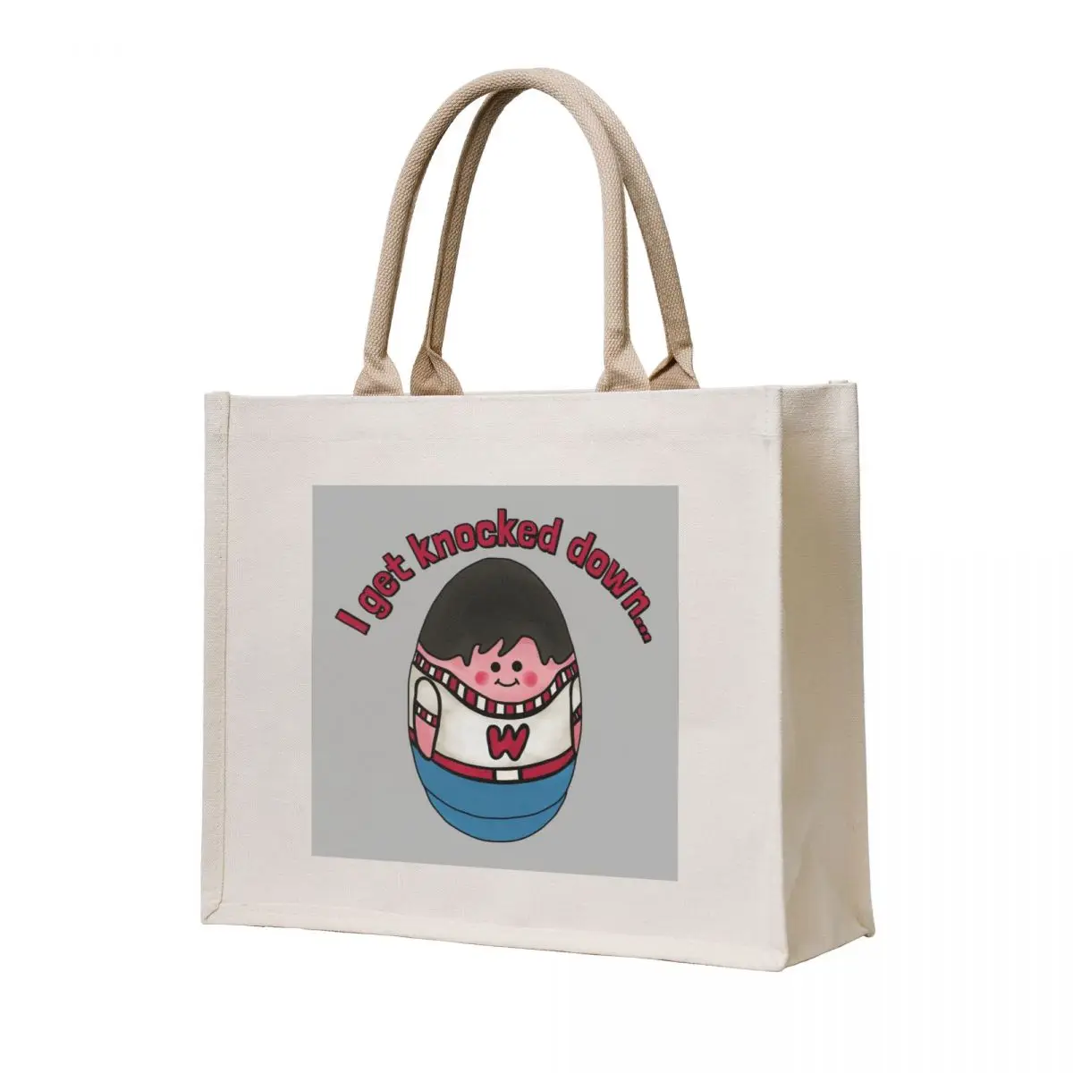 

Weebles Get Knocked Down Tote Bag shopper bags for women shopping bags foldable Fabric bag tote bag men's