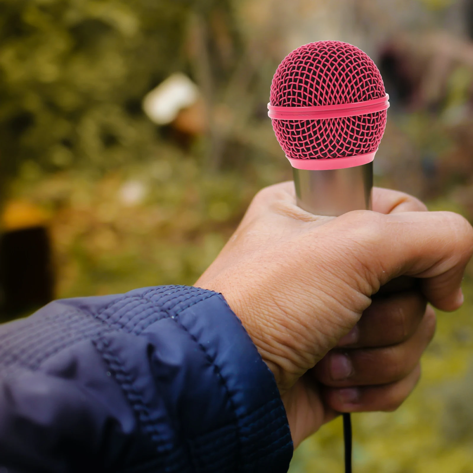 

4 Pcs Microphone Mesh Head Accessories Grill Cover Protection Sleeve Protector Windscreen