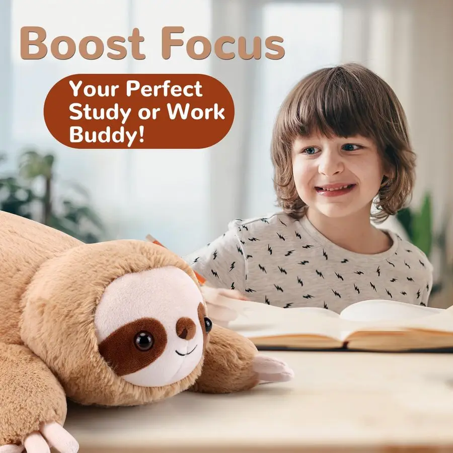 ナマケモノのぬいぐるみ 22インチ 4.5ポンド 重みのあるぬいぐるみ ナマケモノのぬいぐるみ 大きなぬいぐるみ枕 かわいいぬいぐるみおもちゃ ギフト