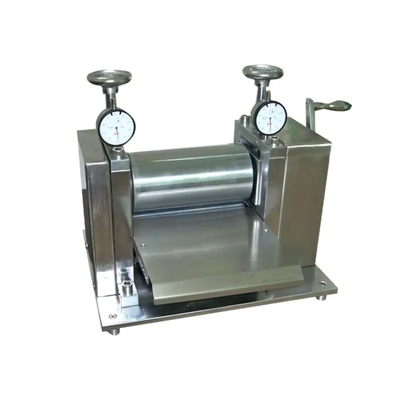 Adjustable Thickness 0-2mm Accuracy Double Roller Manual Roller Press Machine for Li-Ion Batteries Electrode