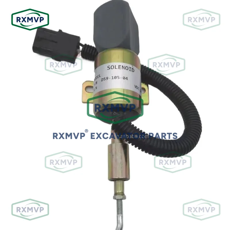 D59-105-04 1756ES-24EUCLB1S1 Flameout Stop Solenoid Valve 24V Fits Excavator Shang Chai