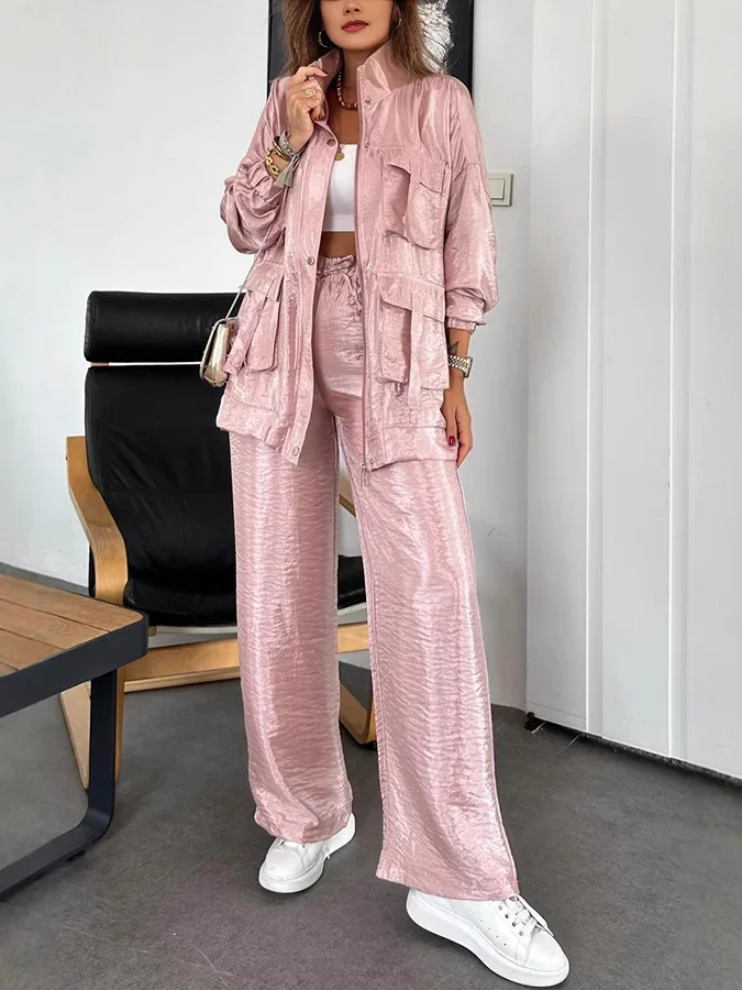 

SuperAen New Women's Clothing European and American Fashion Blazer Casual Trousers Two Pieces Set