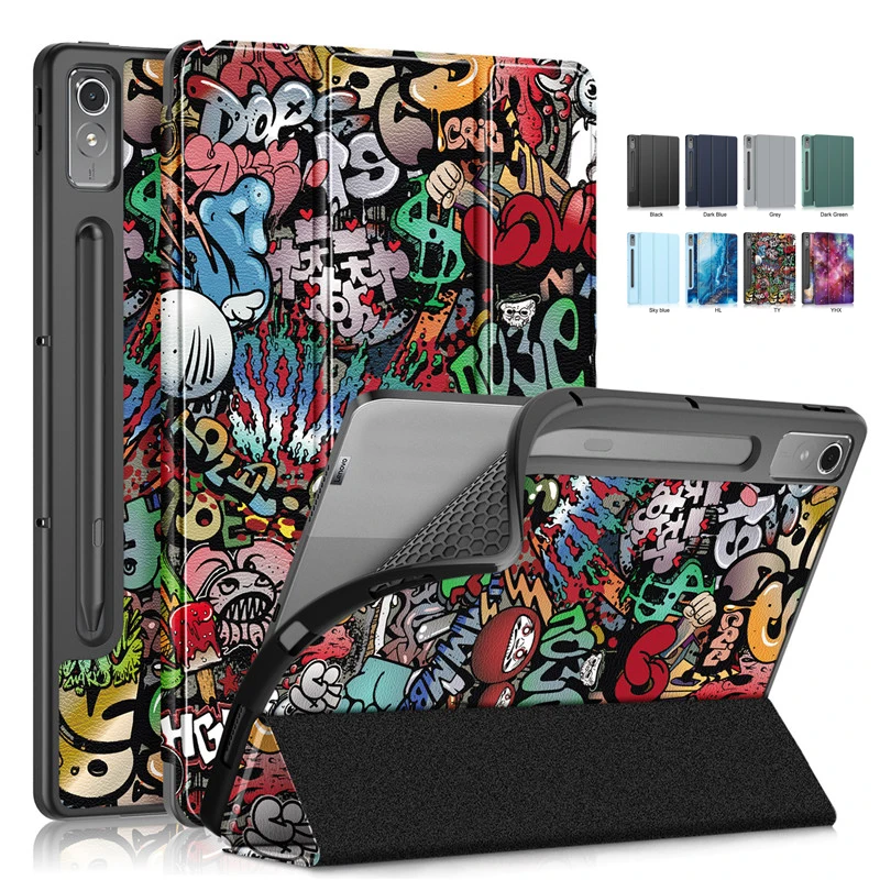 

For Lenovo Xiaoxin Pad Pro 12.7 Case 2023 Fashion Paint Magnetic Cover For Xiaoxin New Pad Pro 12 7 Case with Auto Wake/Sleep