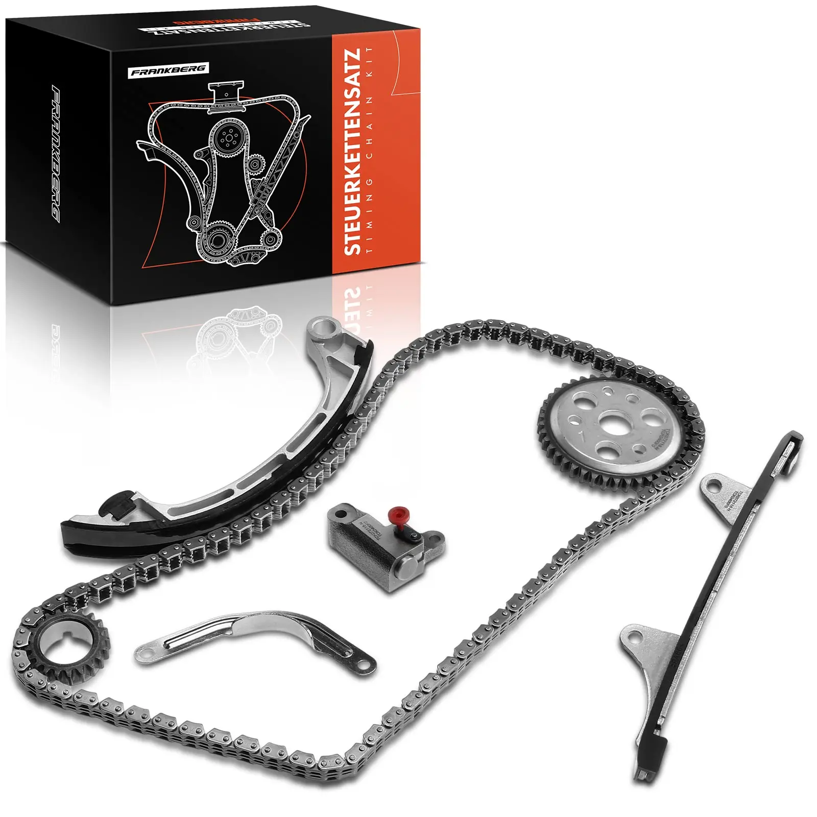 Frankberg 1x distributiekettingset distributieketting voor Toyota Yaris NCP1 NLP1 SCP1 1999-2005 1.0L 13521-23010 13523-23050 13523-0J010