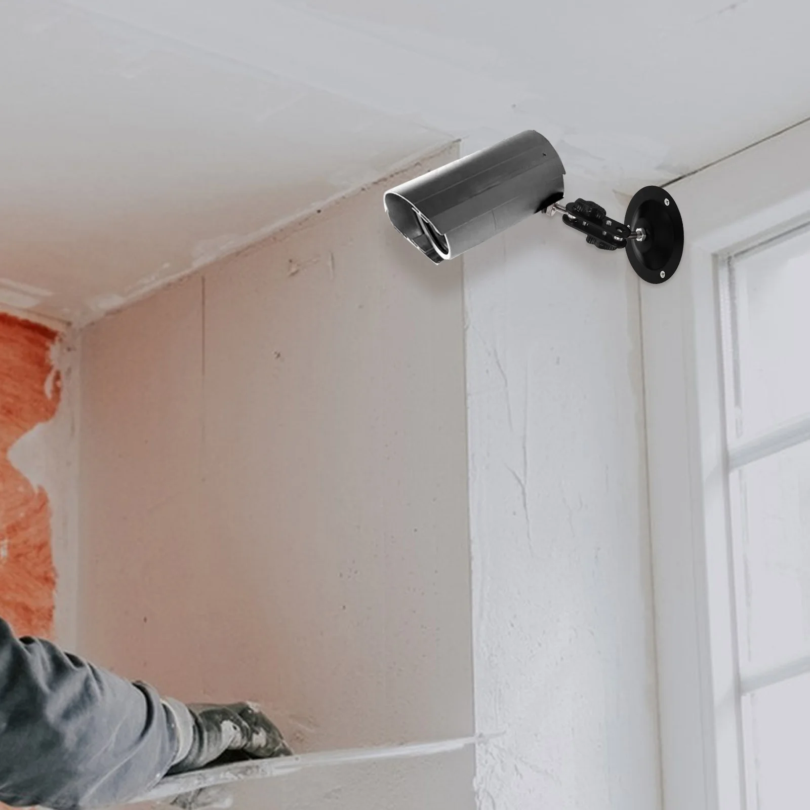 

4Sets Wall Mount Camera Stand Indoor Bedroom Security Camera Bracket Adjustable Angle Stable Holder Wall Mount Floating Shelf