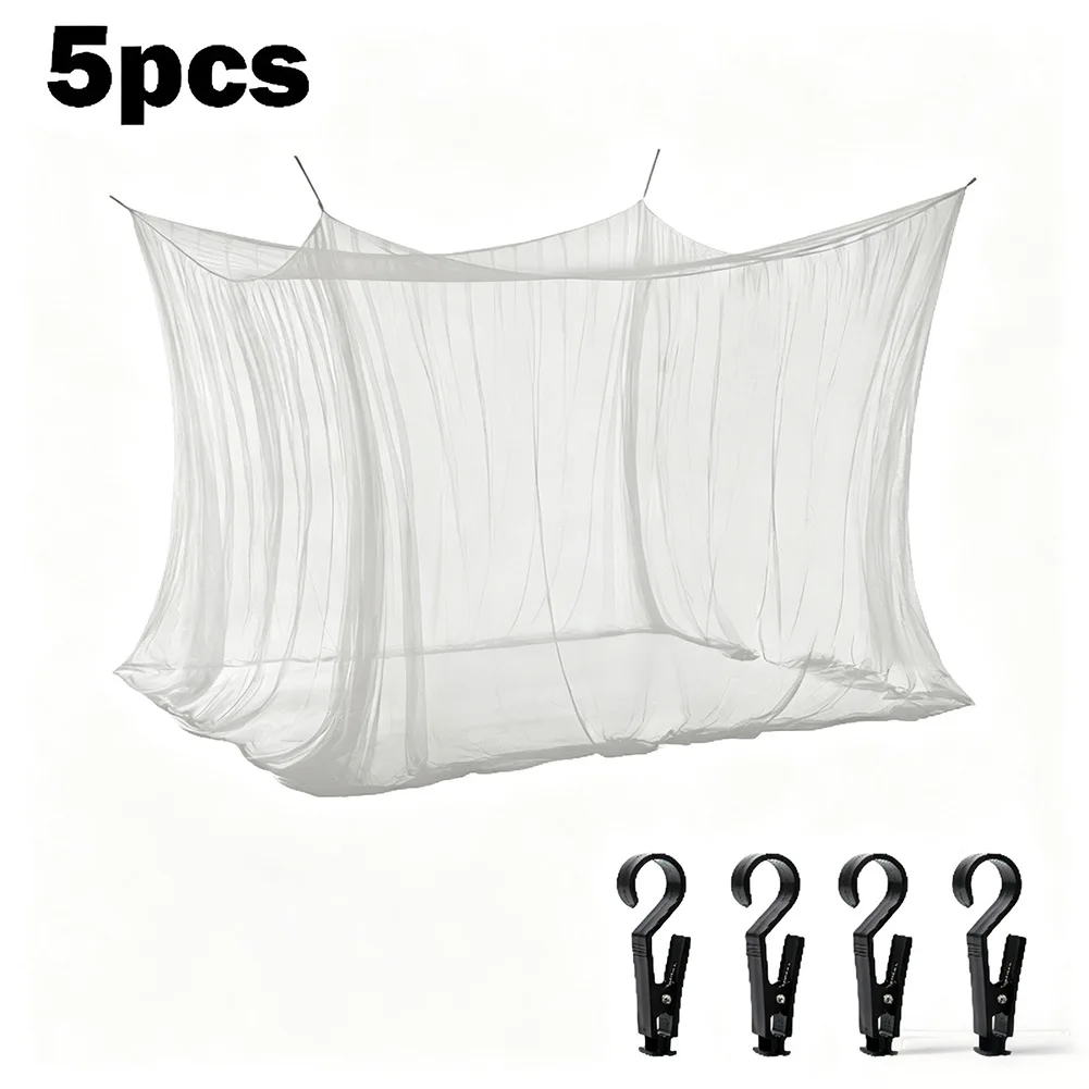 4 Corners Large Square Bed Net Bed Drapes Outdoor Camping Tourism Travel Picnic Travel Easy To Carry Outdoor Garden