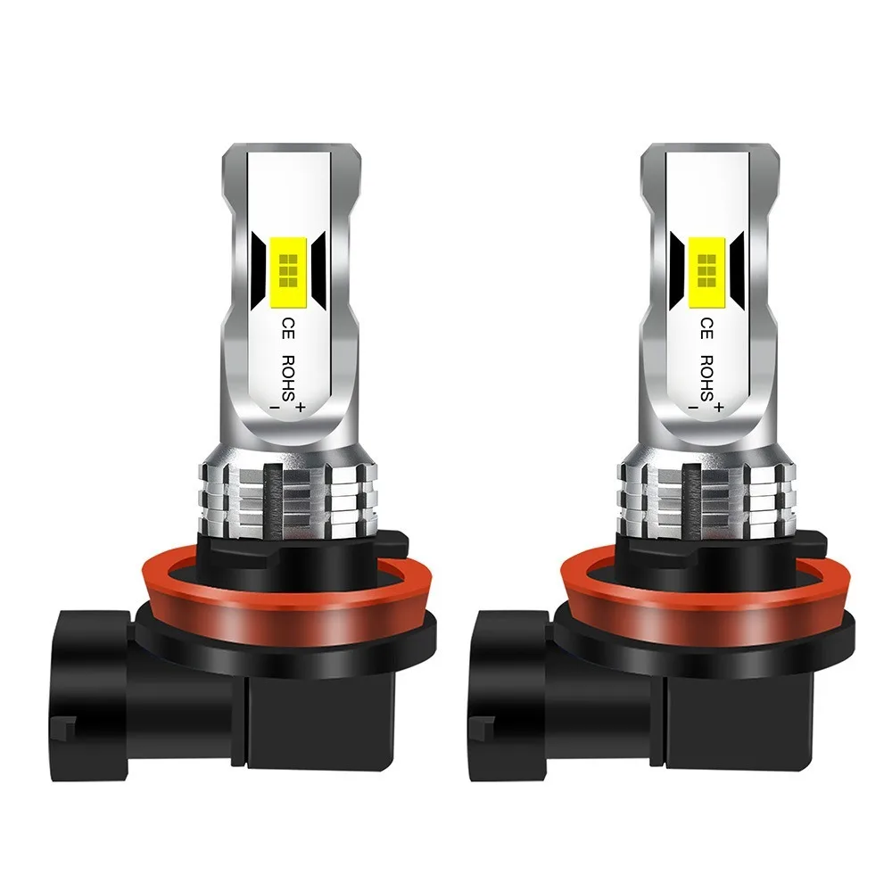 80W 6000K 3000K LED Headlight Bulbs H1 H3 H4 H7 H11 9005 9006 12V Fog Lamp Retrofit Kit Super Bright White Yellow