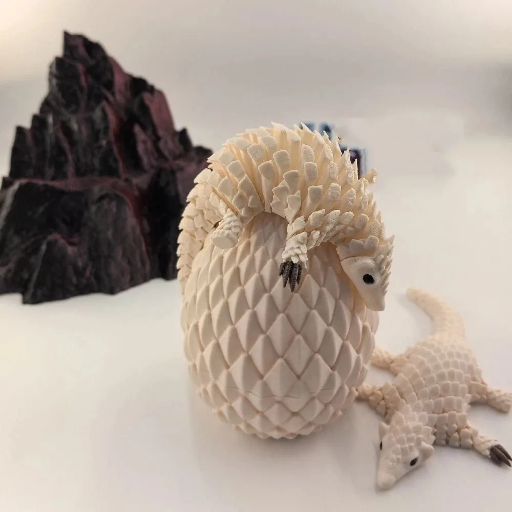 Creative 3D Printed Pangolin Figurine Realistic Durable 3D Printed Pangolin Flexible Joint Rotatable Pangolin Sculpture