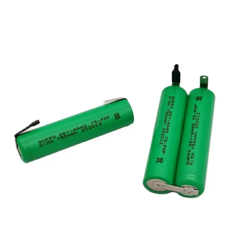 2pcs/lot  AAA750mAh 2.4v Charge Battery Pack 750mAh