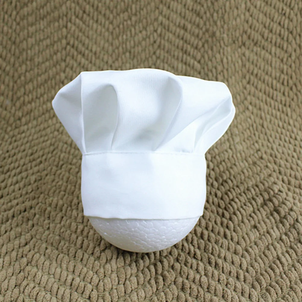 Baby Photo Props Chef Hat Headgear Hats for Babies Cosplay Party Costume Accessory Newborn Child