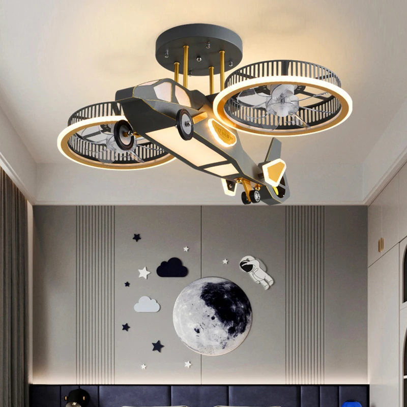 Modern Ceiling fans with lights remote control Chandelier for the children\'s room hanging light Chandeliers for living room