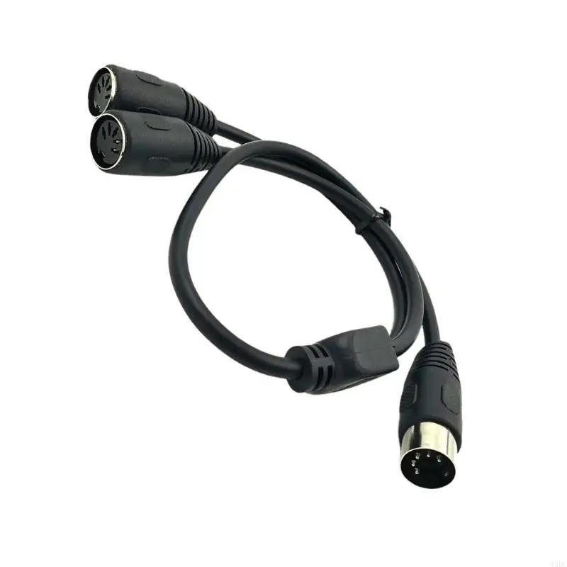 85DC DIN 5Pin Splitter Y Adapter Cable 5Pin Male To Double DIN 5 Female Extension