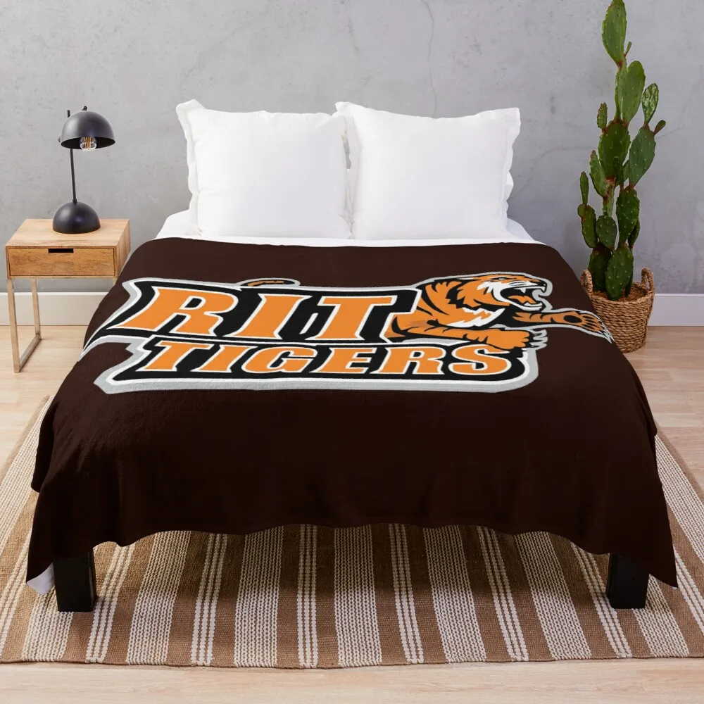 

Best Selling RIT Tigers Logo Throw Blanket Comforter Blanket