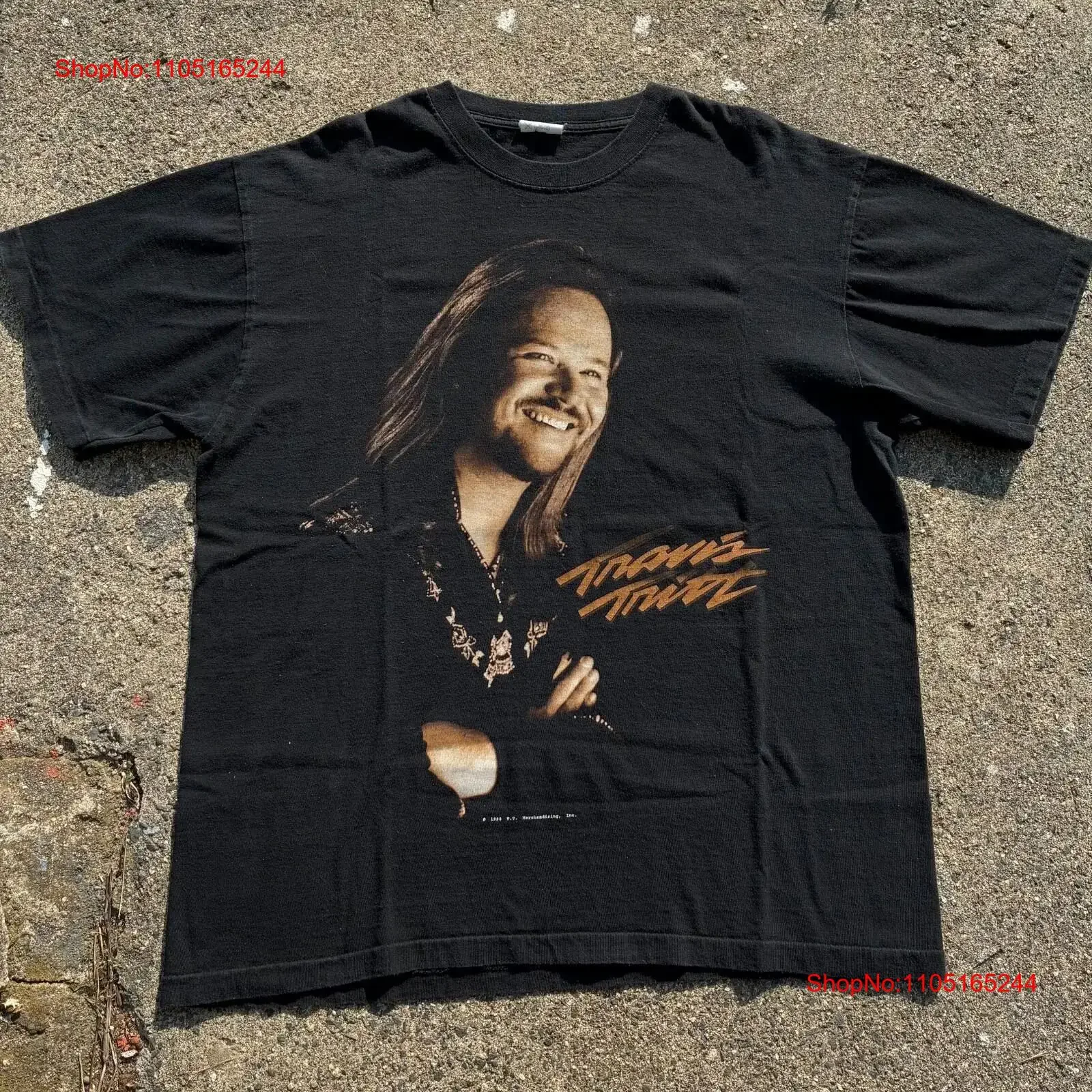 Vintage 1998 Travis Tritt Burning Thunder Tour Country Concert T Shirt Men's XL vintage Washed Unisex homme Comfortable Soft