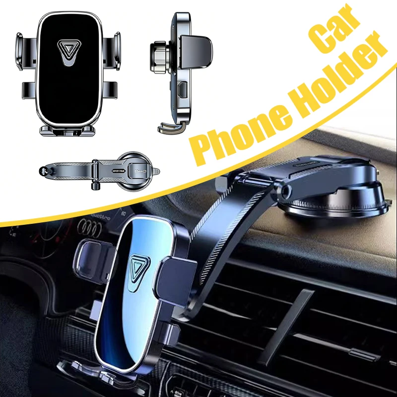 

Многофункциональный держатель для телефона в автомобиль с креплением на присоске 360° ° Поворотный и регулируемый по нескольким углам