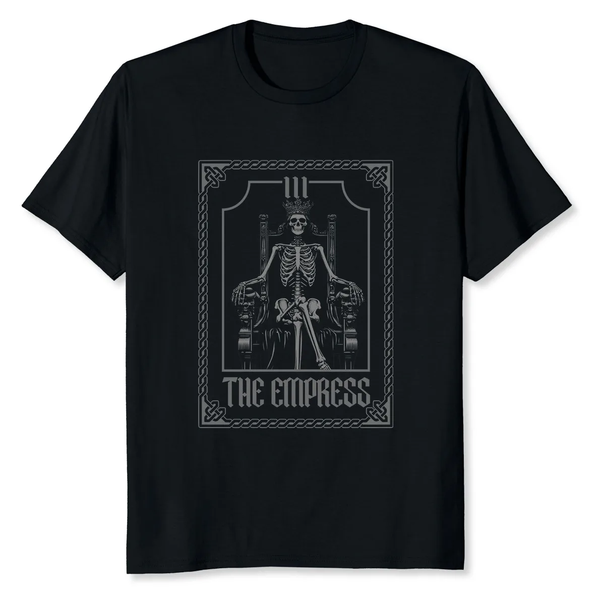 NEW LIMITED The Empress Tarot Card III Vintage Skeleton T-Shirt