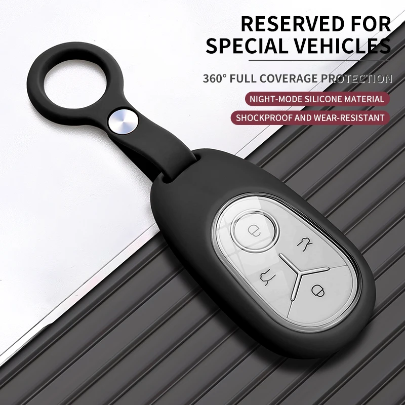 

High-End Silicone Key Cover for Geely Star Wish Ultra Dream Version, All-Inclusive Car Key Fob Case