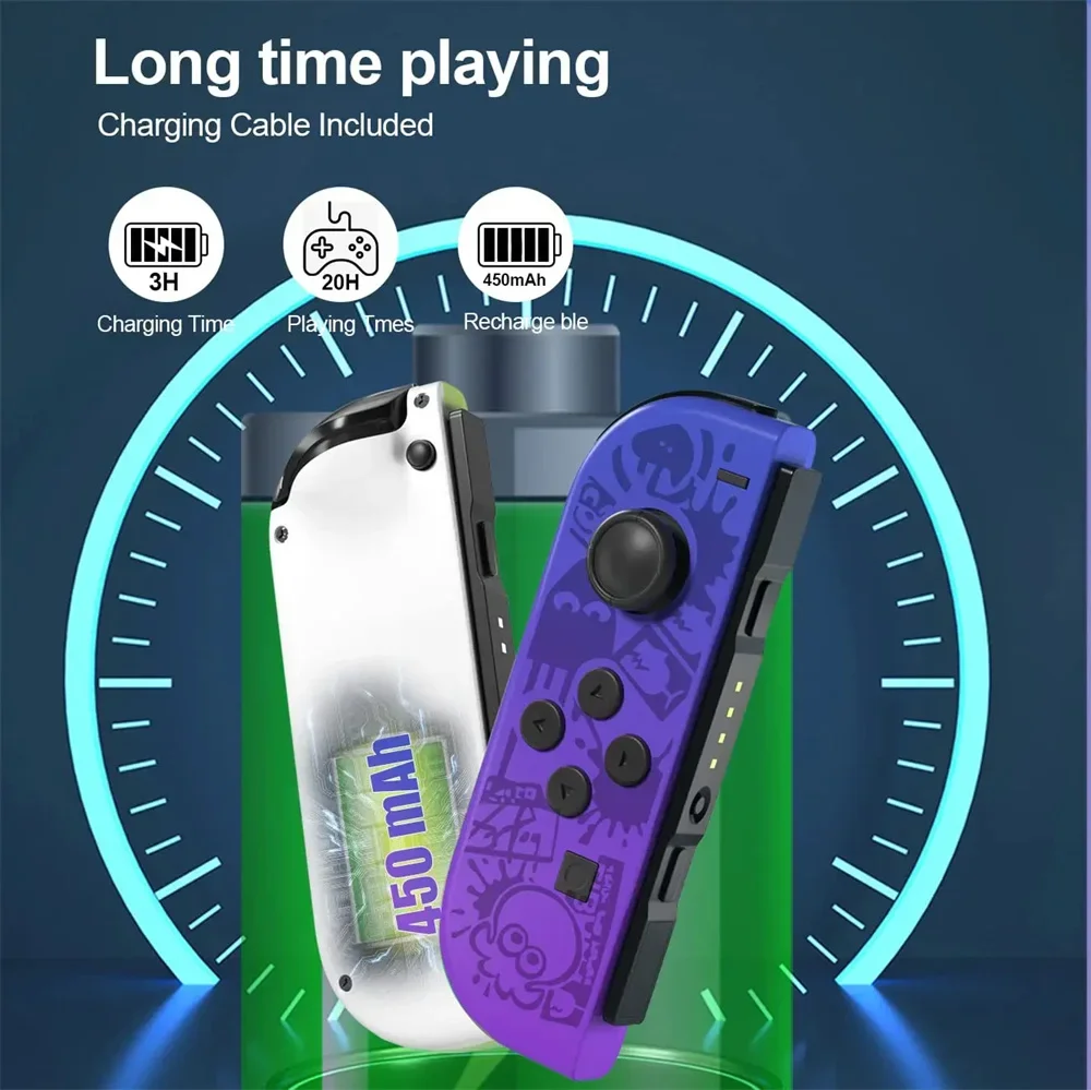 Joy Con Wireless Gamepad Joystick Controller Switch Joy Con Dual Vibration Screen Shot Motion Controller Wake Up