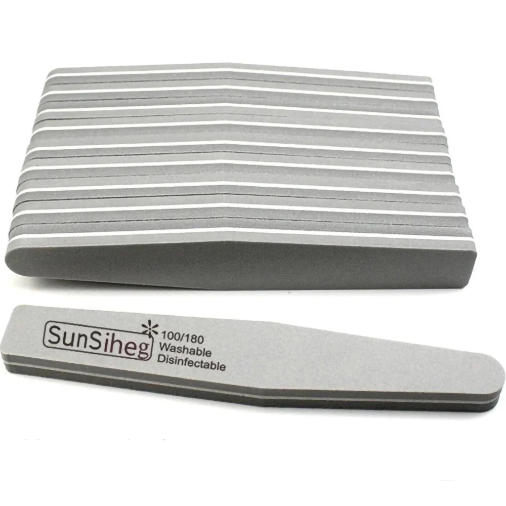 10 ชิ้นเล็บสองด้านแฟ้มบล็อกฟองน้ําที่มีสีสันภาษาโปลิชคําขัดบัฟเฟอร์แถบขัดเล็บเท้าเล็บเครื่องมือ