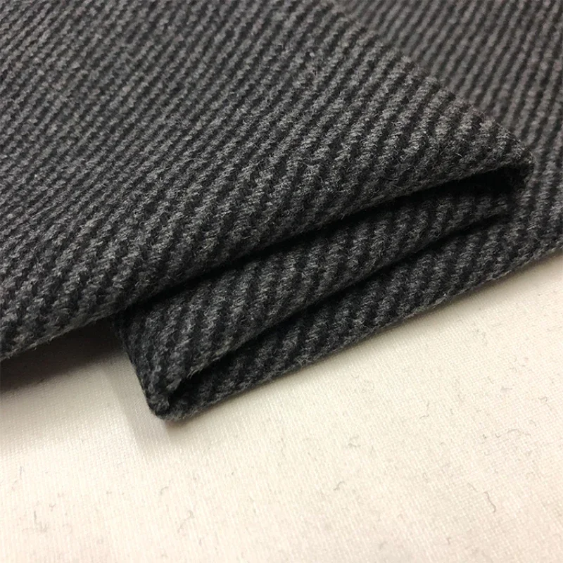 

Шерстяная ткань, саржевое плетение, осенне-зимнее подиумное пальто, девственные шерстяные ткани, брендовый модный дизайн, оптовая продажа, ткань на метр