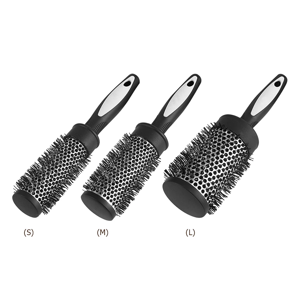 Nylon Hair Curly Hair Cylinder Comb Aluminum Curly Hairbrush Hairdressing Tools