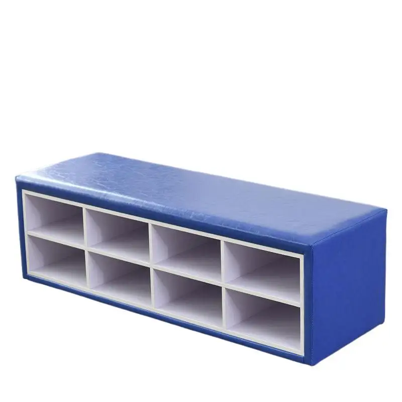 

Early education center sofa stool training institution waiting area shoe stool dance class kindergarten strip soft bag shoe