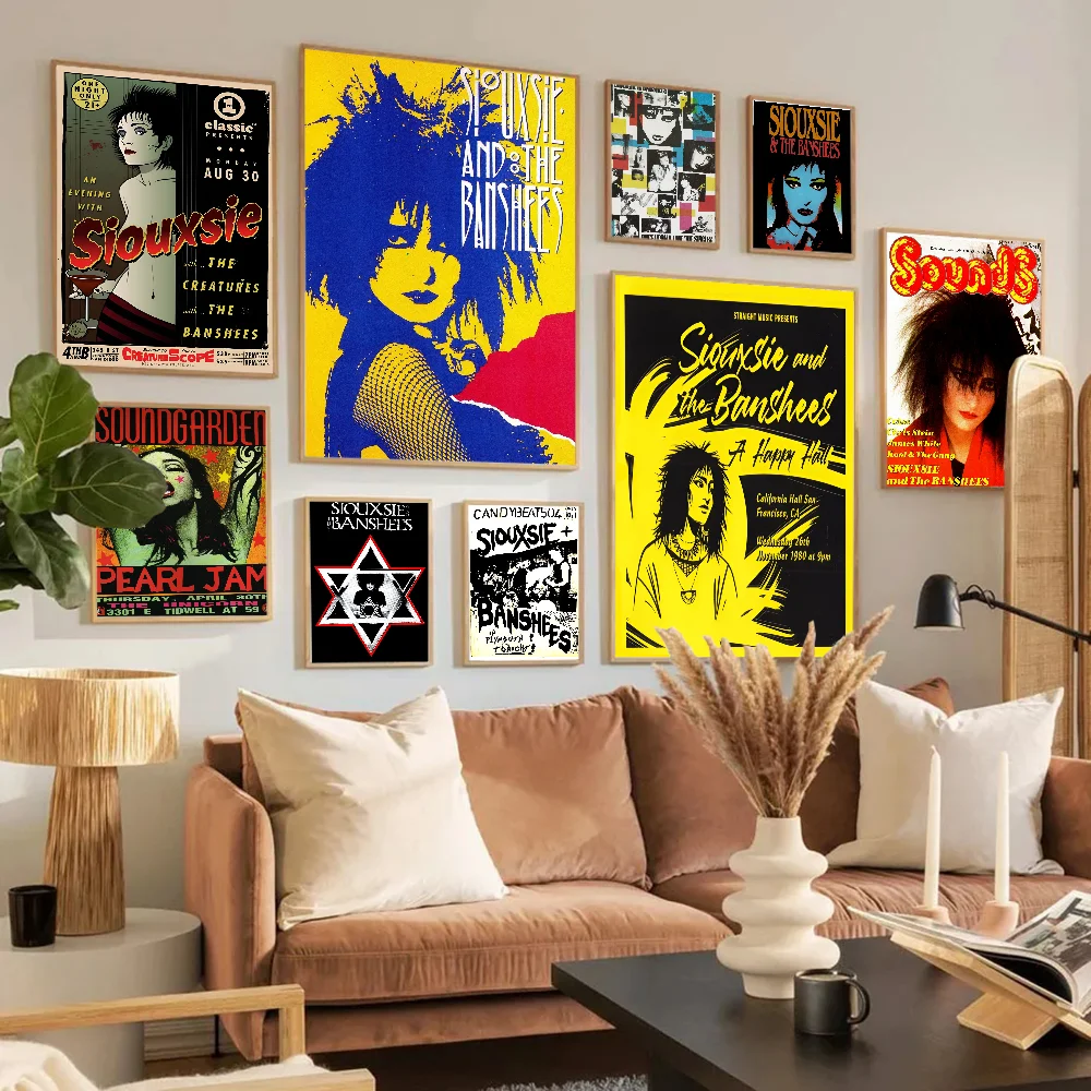 siouxsie and the banshees Self-adhesive Art Poster Whitepaper Prints Posters Artwork Aesthetic Art Wall Painting