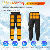 18-zone Heated Pants Men Women USB Electric Heating Trousers Windproof Winter Outdoor Intelligent Heating Assault Pants
