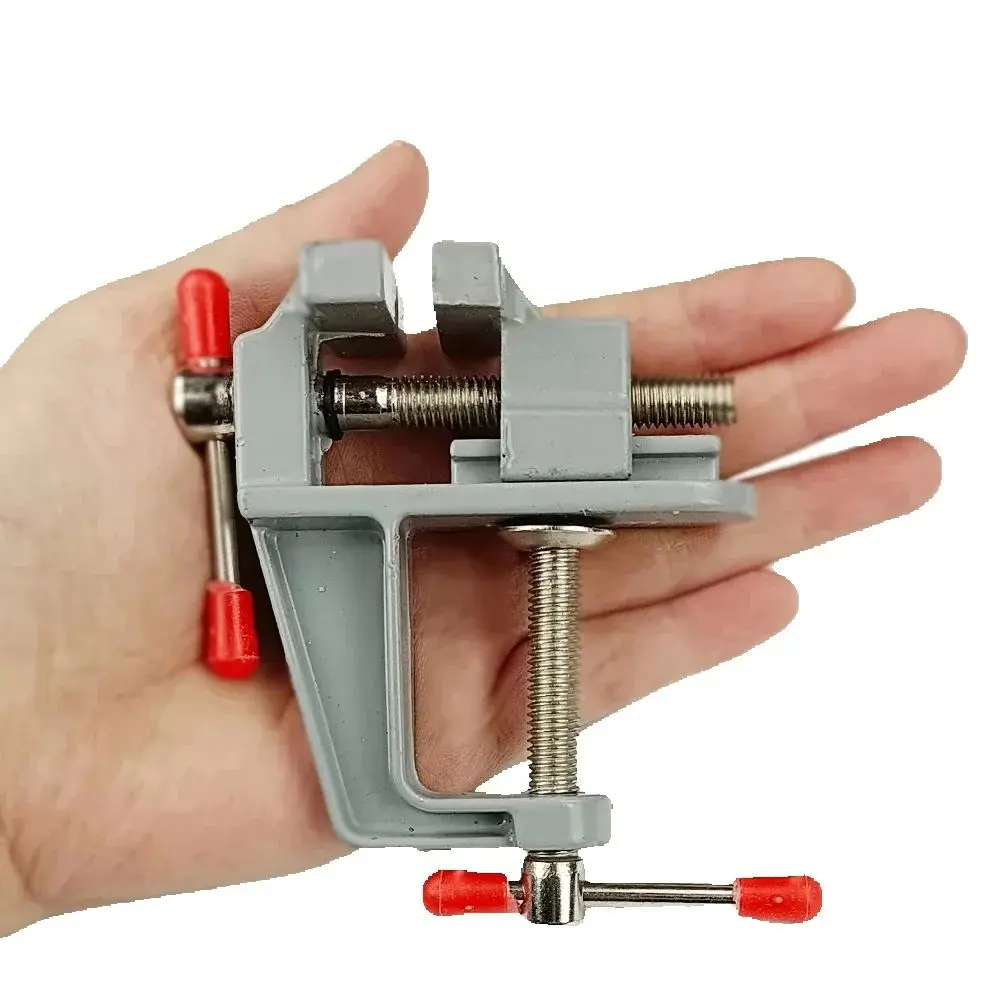 35mm Aluminium Mini Table Bench Clamp Vise Multi-functional Portable Work Bench Screw Vise for DIY Craft Mold Fixed Repair Tool