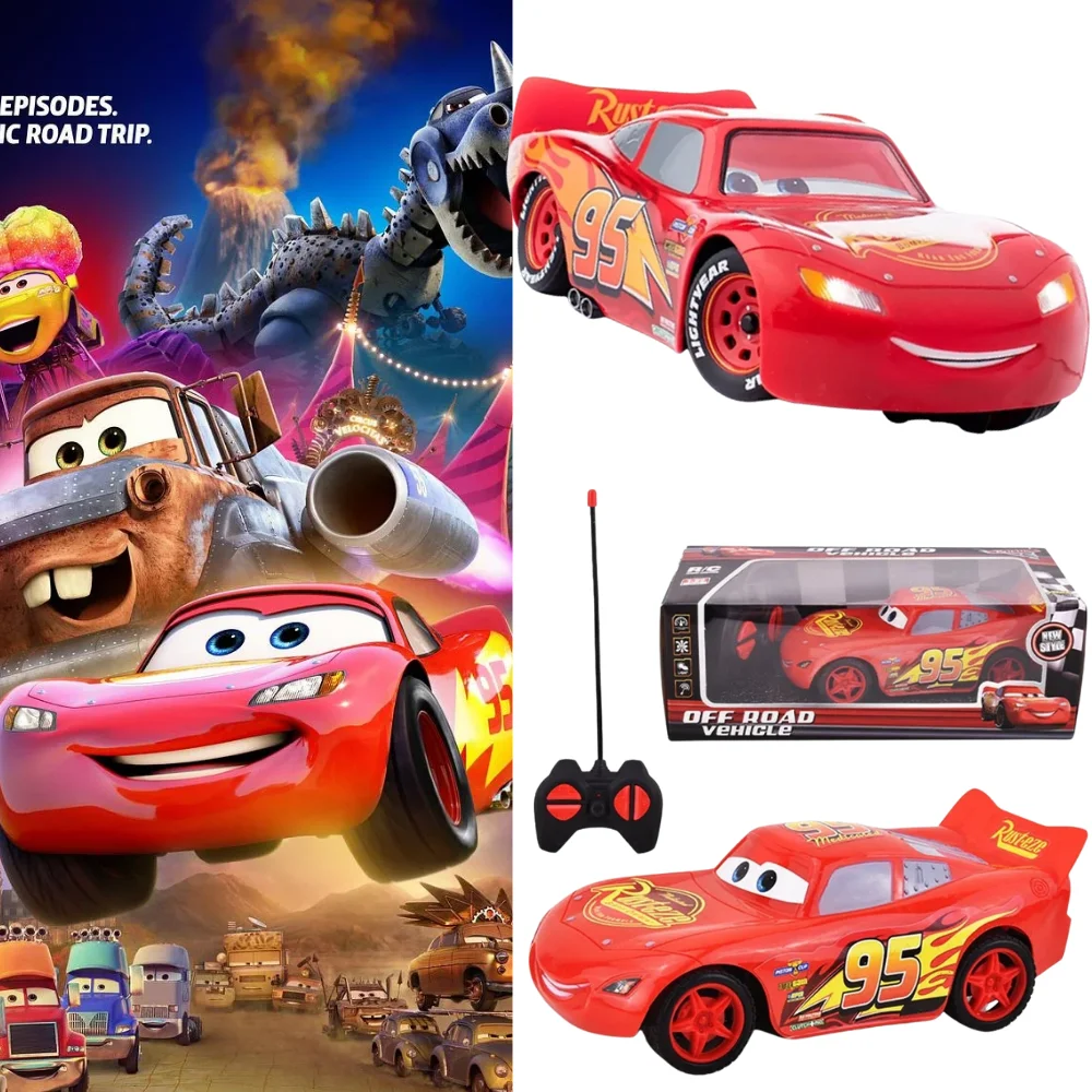 디즈니 뉴 픽사 카즈3 전기 장난감 자동차 라이트닝 맥퀸 스파이더맨 4채널 리모컨 자동차 어린이 크리스마스 장난감 선물