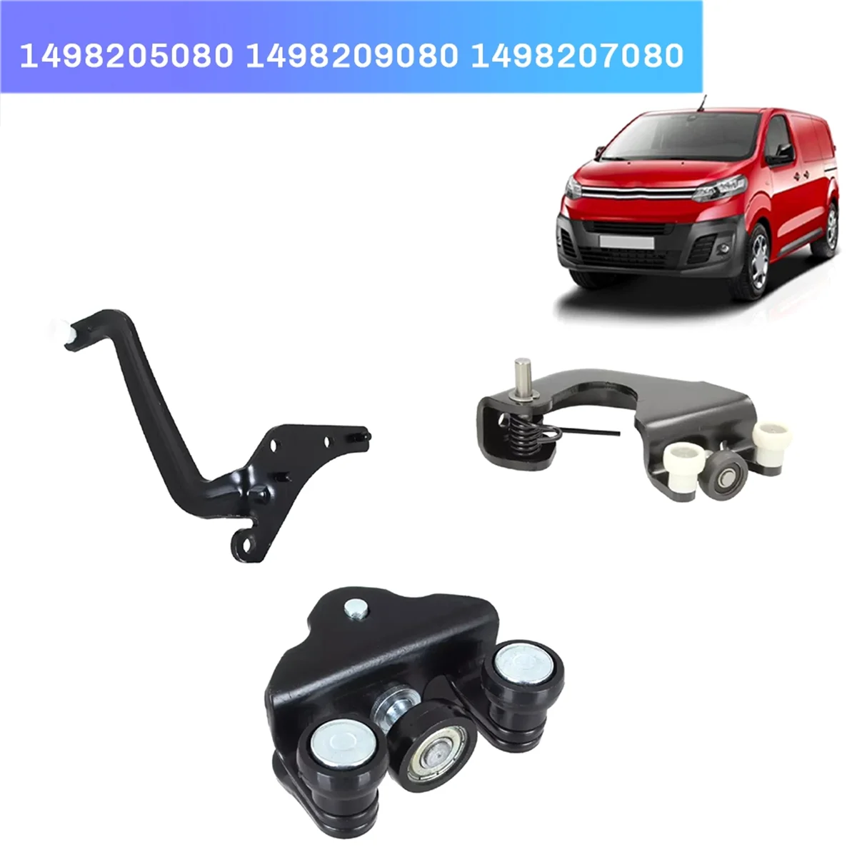 Right Side Up Middle Down Sliding Door Roller for Jumpy Scudo 1498205080 1498209080 1498207080