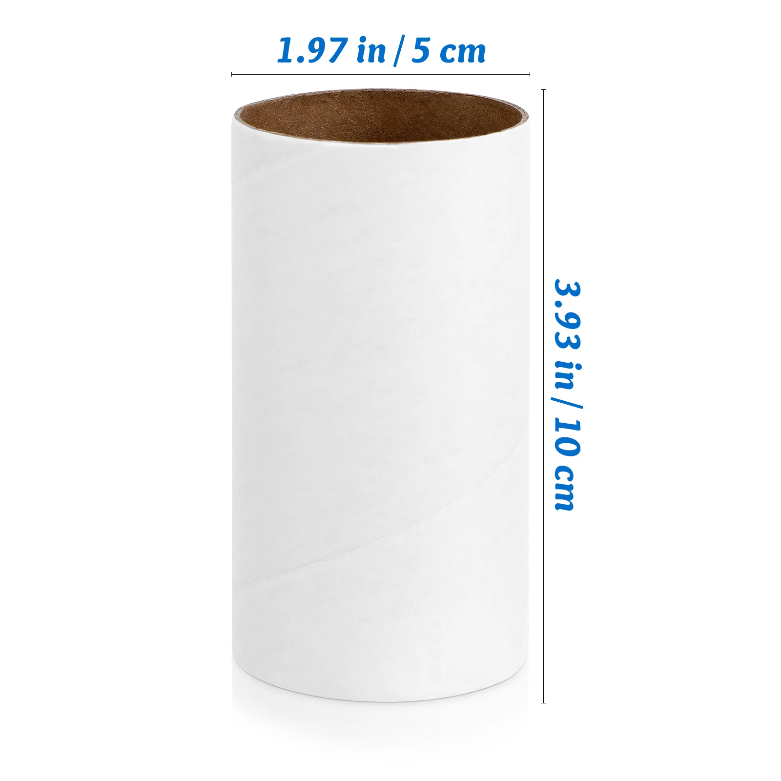 12 Uds. De materiales para hacer tubos de papel, tubos artesanales, suministros de cartón a granel, blanco pequeño para niños, manualidades para el baño para niños pequeños