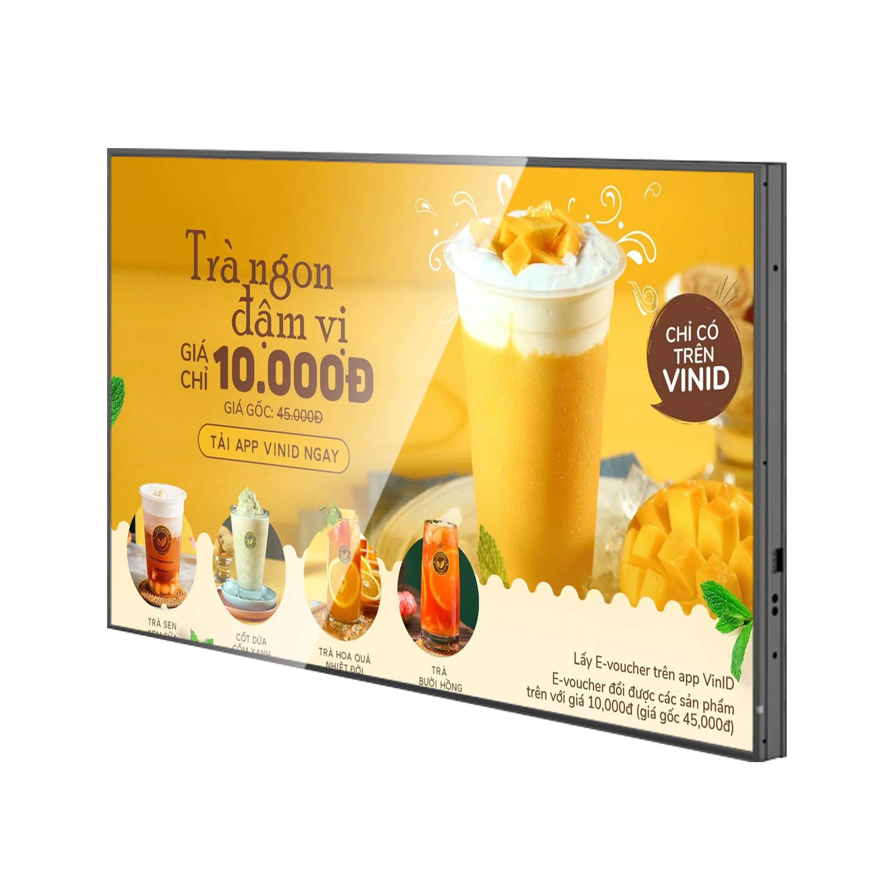 High Brightness Dual Screen Display Hanging Advertising Retail Store Promotional Digital Signage Window Lcd Digital Display