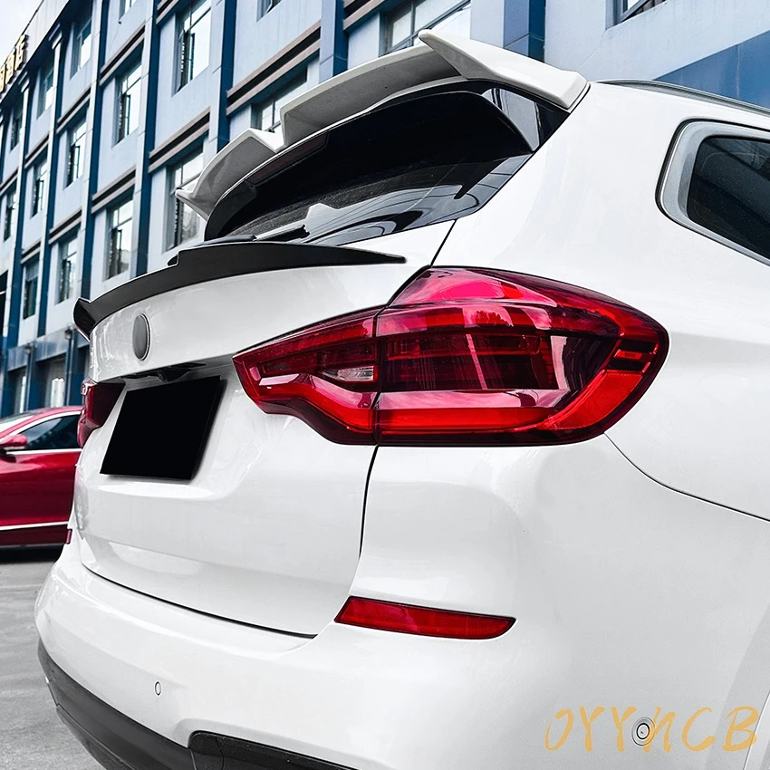 

Высококачественный задний спойлер (антикрыло) из глянцевого АБС-пластика черного цвета для BMW X3 G01, накладка на крышку багажника, стайлинг автомобиля