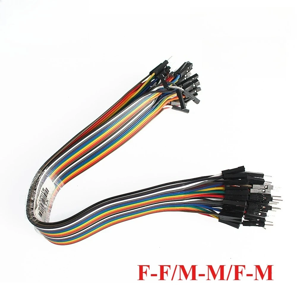 20pin 30cm jumper fio dupont linha macho para macho/fêmea para macho/fêmea para fêmea dupont cabo sortido kit para arduino