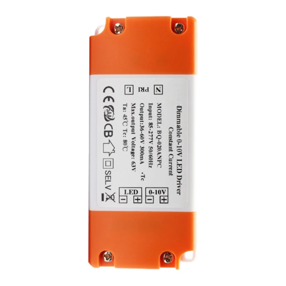 For PWM 0-10V Dimmable LED Driver LED Power Supply 36-60V 300mA / 24–42V 450mA Constant Current Dimming Driver Adapter