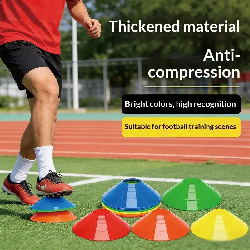 10PCS Plastic Agility Marker Cones 18cm High Contrast for Soccer Basketball Football Speed Training Sessions