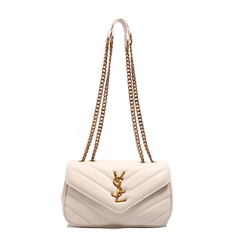 حقيبة كتف مستوحاة من المصمم للنساء 2025 محفظة كروس بحزام سلسلة متعددة الاتجاهات حقيبة نهارية فاخرة جمالية ​