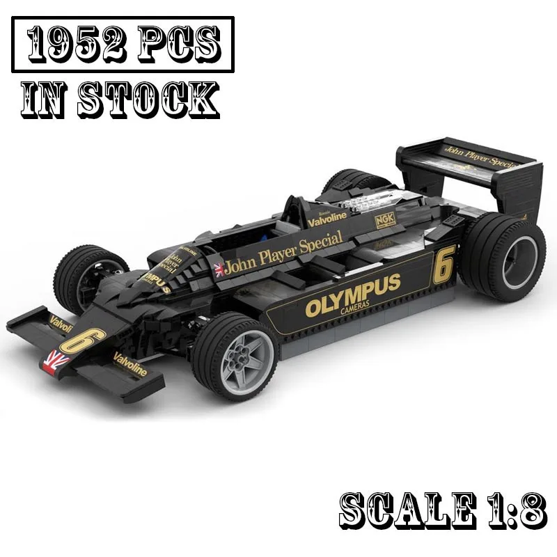 Classic model 79 MP4-4 TG184 RS10 SuperRace Car Sports Car Model Buiding Kit Creators Block Bricks Kids Toy Birthday Gifts