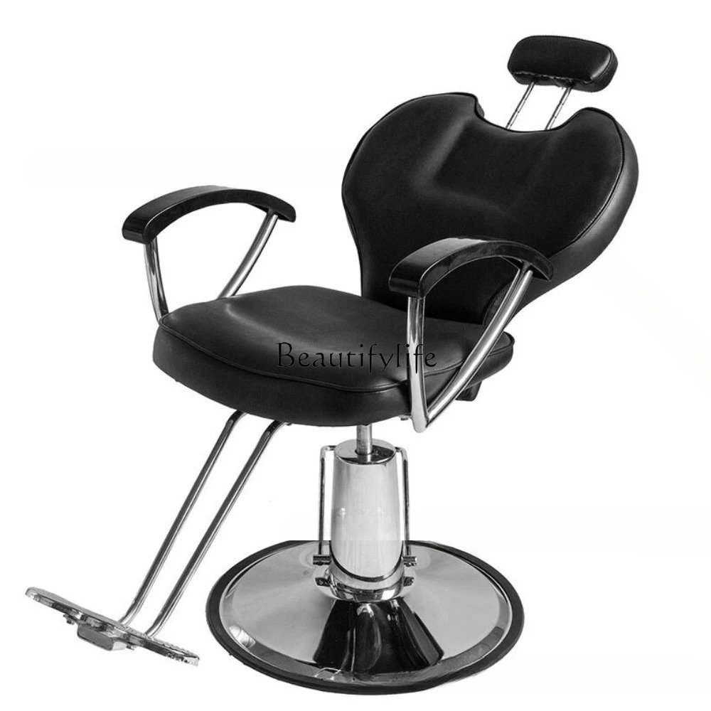 

*Barber chair can rotate and cut hair comfortably and can be reclined for barbershop styling