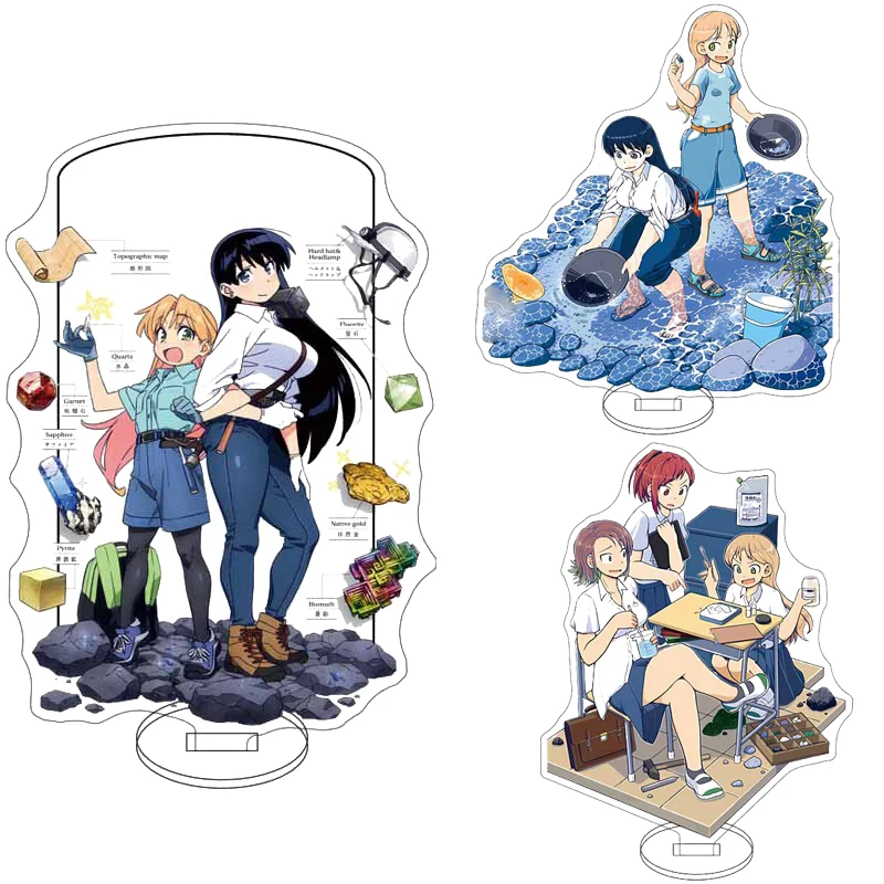 Figura de Anime de 16CM, Ruri Rocks, Tanigawa Ruri, Arato Nagi, Imari Yōko, Seto Shōko ‌ Kasamaru Aoi Cos Soporte Acrílico Adornos Regalos
