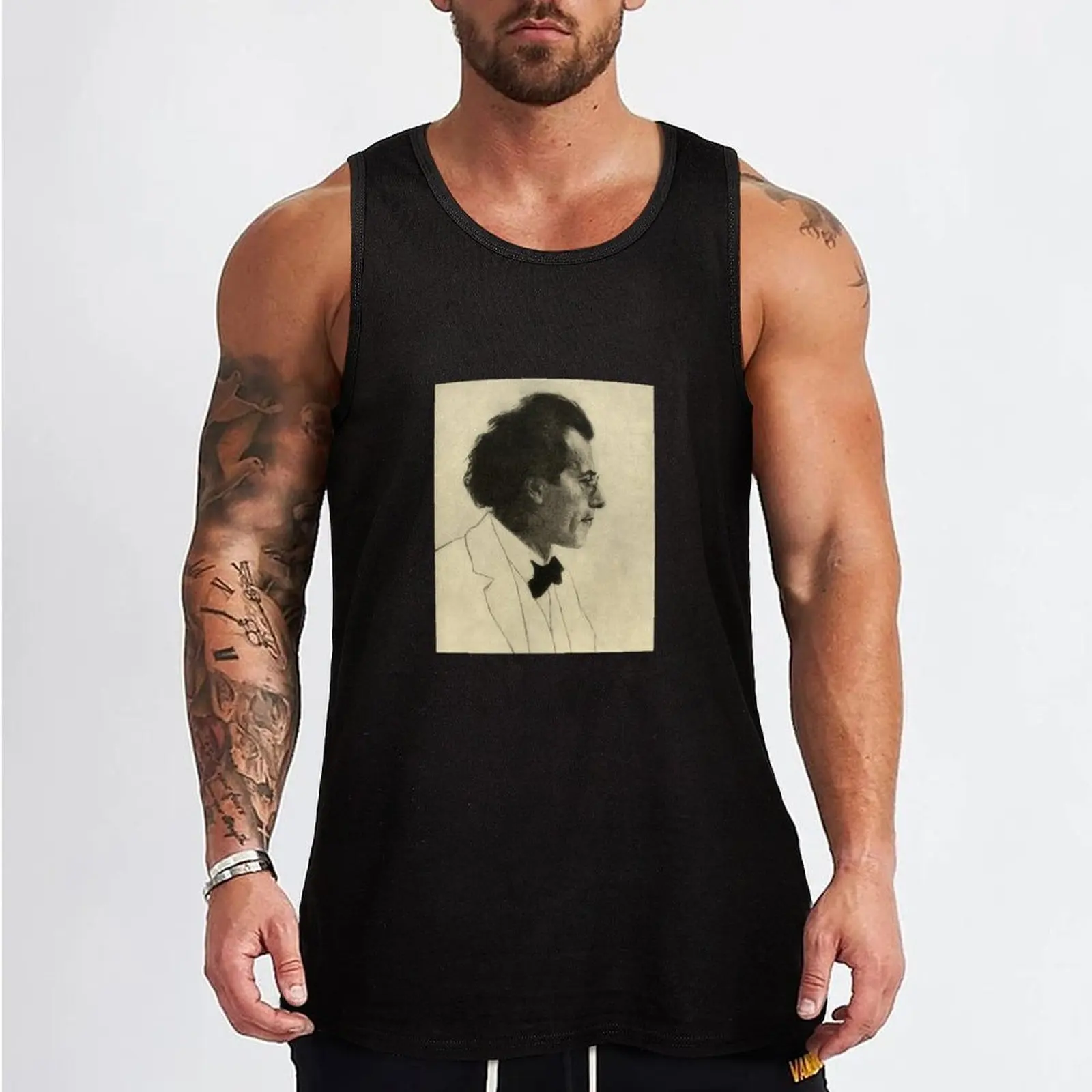 Gustav Mahler by Emil Orlik Tank Top summer clothes man 2024 Men's sports t-shirt Clothing gym shirt man