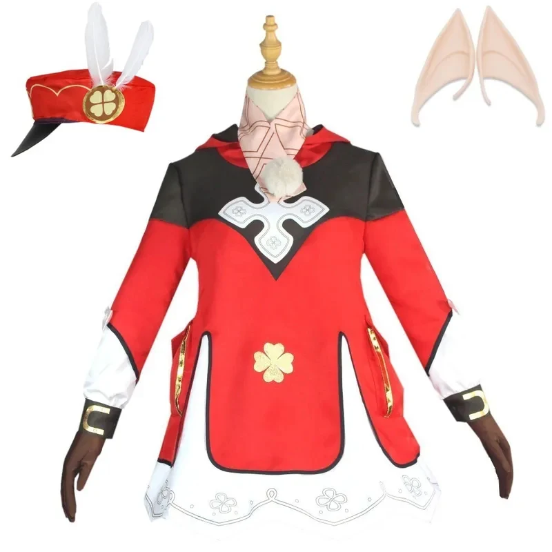 

Genshin Impact Klee Cosplay Costume Outfits Dress Hat Wig Halloween Carnival for Women Comic Con FD1;6