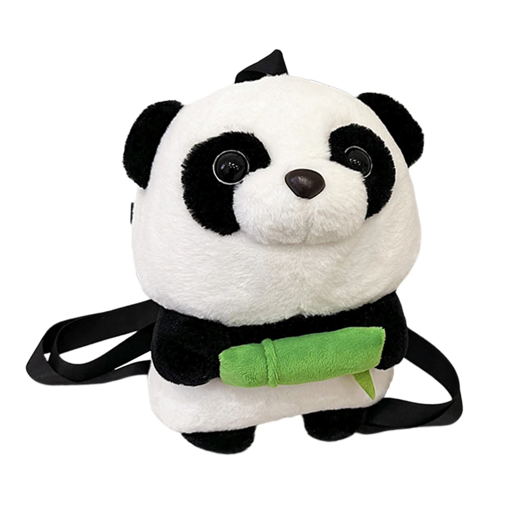 Panda Tier Niedlicher Rucksack Lässiger Plüsch Kindergartenrucksack Mode Einfacher verstellbarer Riemen Kawaii Mädchen Jungen Plüschtasche