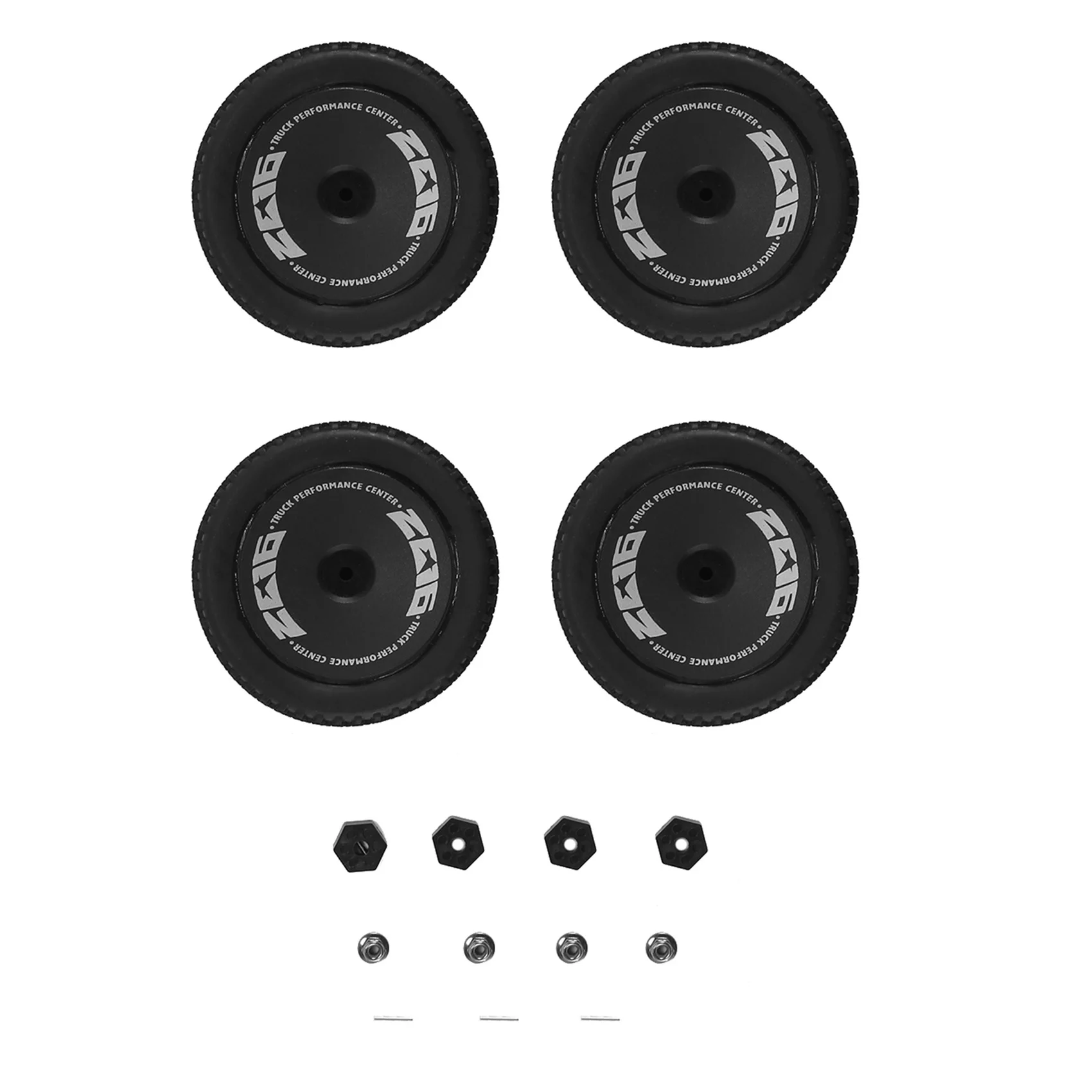 8 piezas de neumático de rueda de goma con tuerca hexagonal para Wltoys 144001 144010 124016 124017 124018 124019 piezas de actualización de coche RC, 1