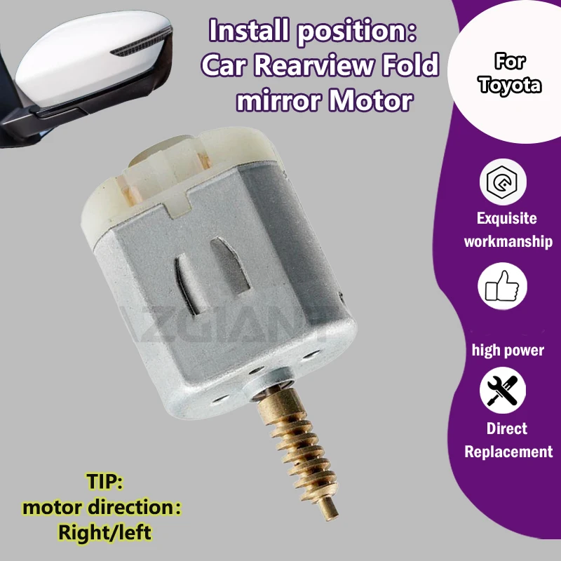 

AZGIANT FC-260SD/FC260SD16200 For Toyota Venza MK1 2007-2018 Car Power folding side view mirror actuator internal copper Motors